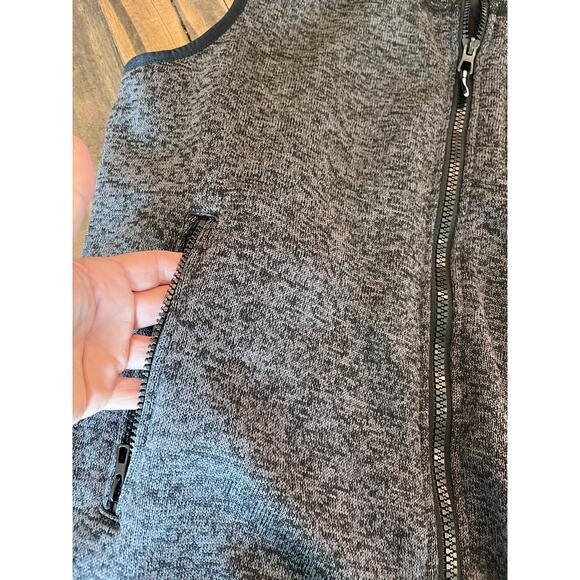 Hiking Vest Men Large Full Zip Knit Black Aztec Cowboy Western Outdoor Camping - Picture 8 of 8